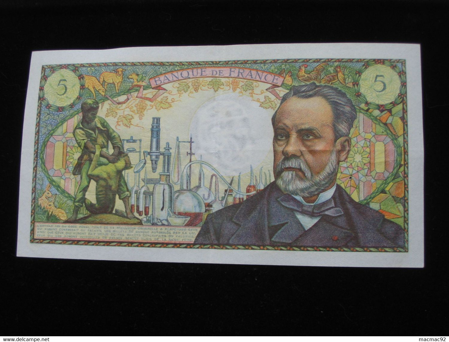 Superbe Billet  - 5 Francs  PASTEUR  1-9-1966   **** EN ACHAT IMMEDIAT **** - 5 F 1966-1970 ''Pasteur''