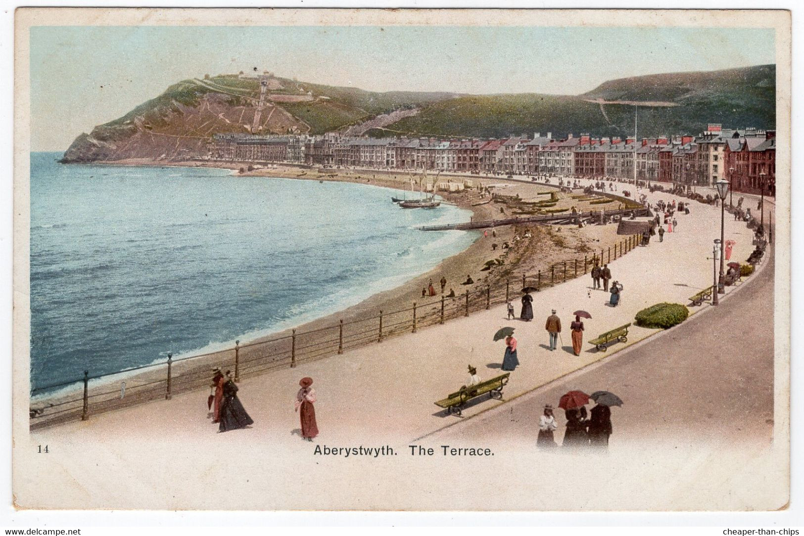 ABERYSTWYTH - The Terrace - Early Photochrom 14 - Cardiganshire