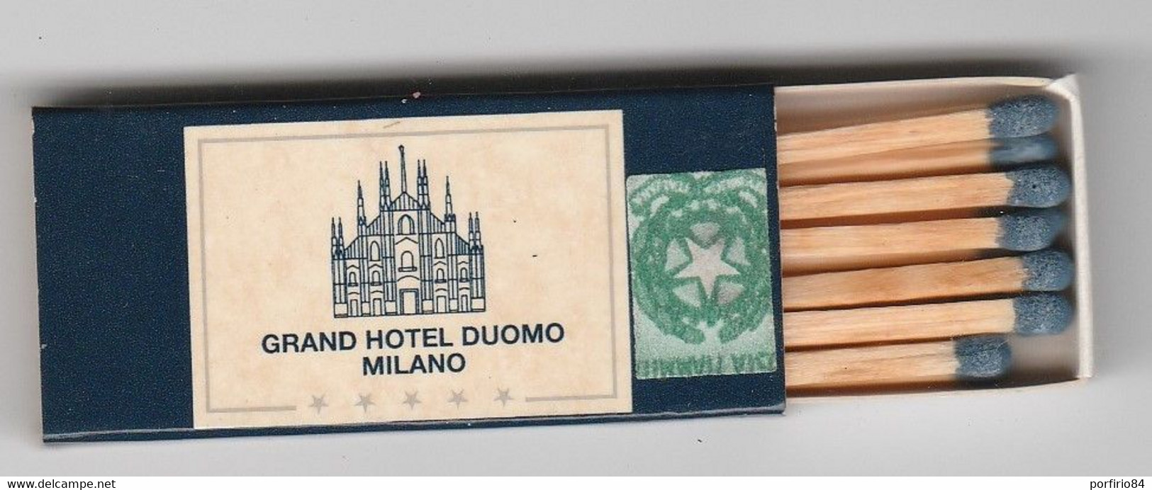 SCATOLA FIAMMIFERI GRAND HOTEL DUOMO MILANO - Boites D'allumettes