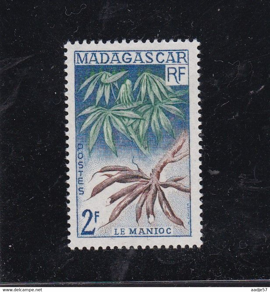 Madagascar 1957 N° 332 O Agriculture, Produit Agricole, Manioc, - Legumbres