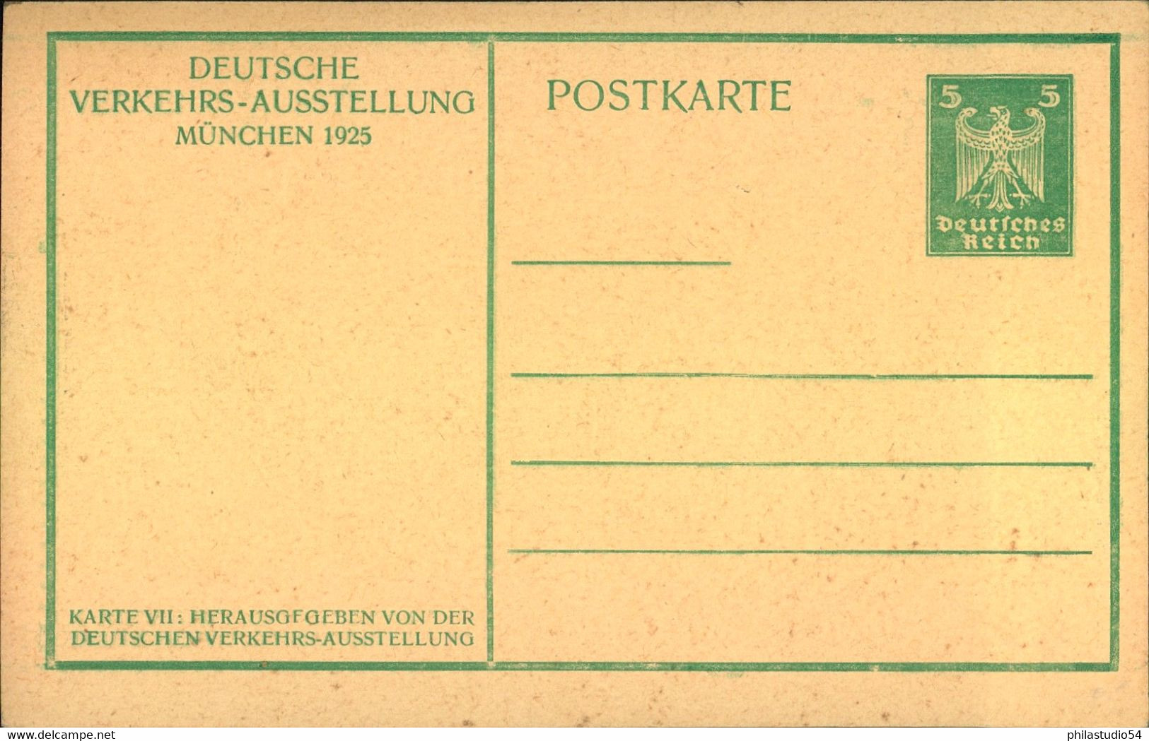 1925,  Privatganzsachenkarte Zur DEUTSCHEN VERKEHRSAUSSTELLUNG - Altri & Non Classificati