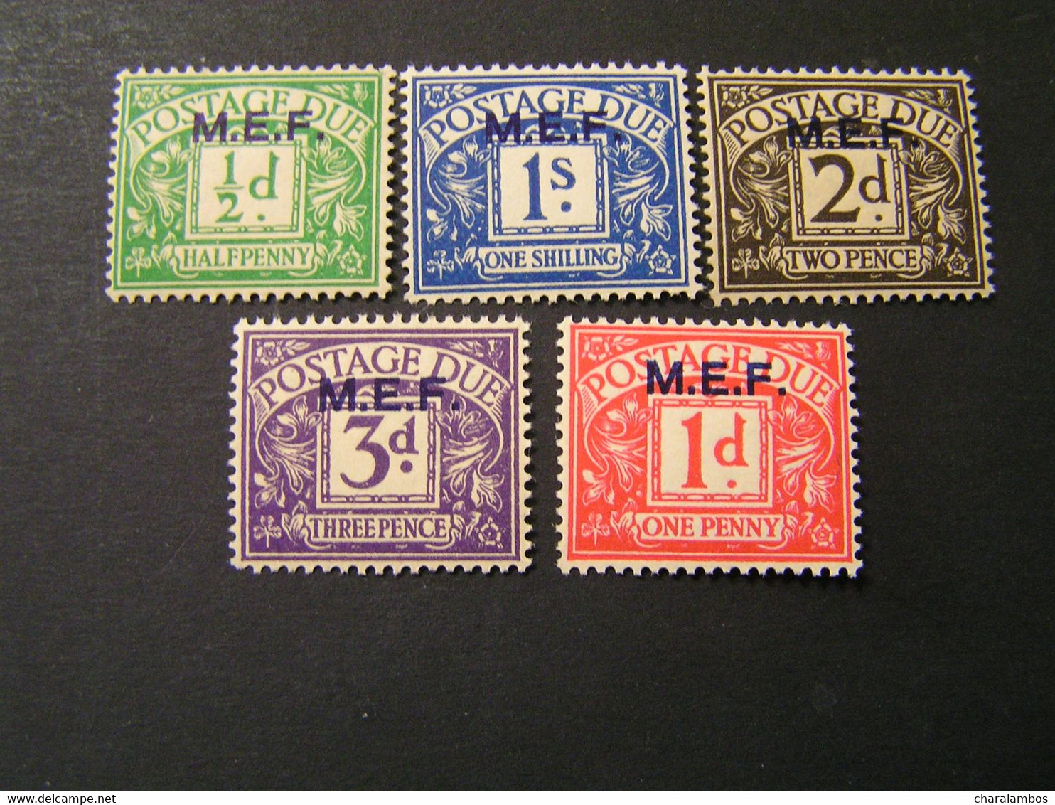 GREECE 1945 BRITISH MILITARY ADMINISTRATION ISSE M.E.F. Overprints Definitive+Postage Dues MNH.. - Dodekanisos