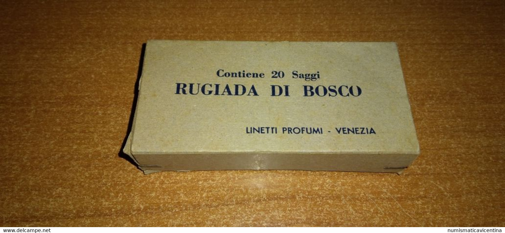 Venezia Colonia Linetti 20 Flaconcini Campione Con Box Anni '50 Marcati Colonia Rugiada Di Bosco Venezia - Miniaturen (mit Verpackung)