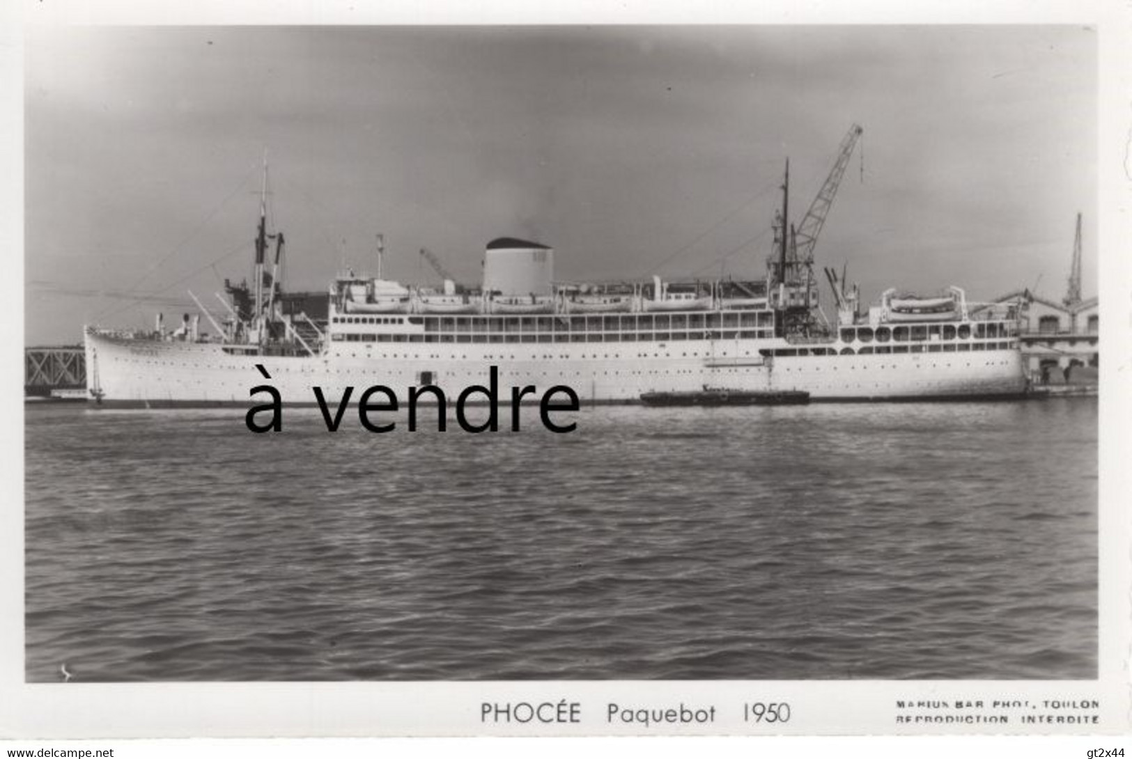 PHOCÉE, Paquebot,  1950, Ex: KOUTOUBIA - Steamers