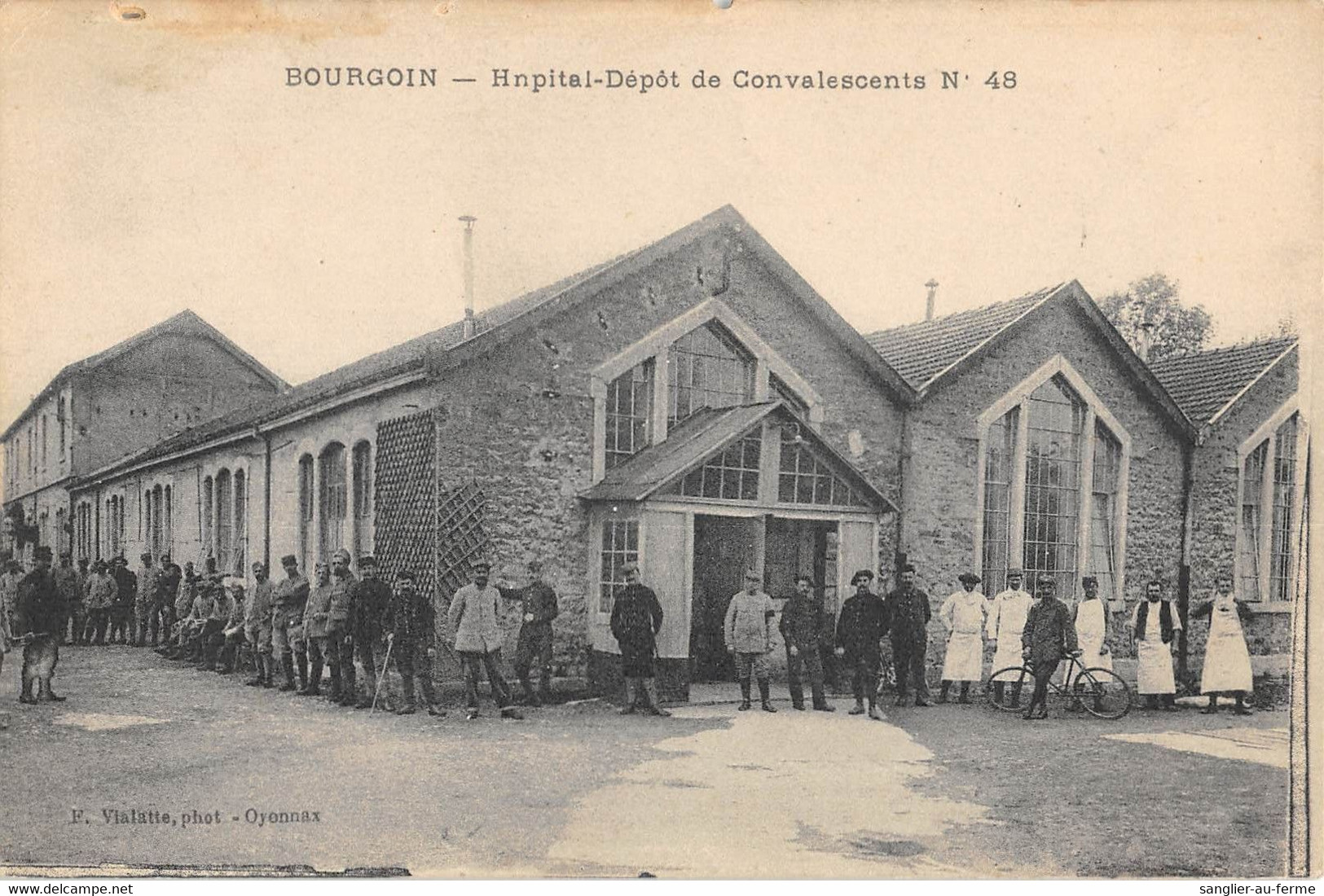CPA 38 BOURGOIN HOTEL DEPOT DES CONVALESCENTS N°48 - Other & Unclassified