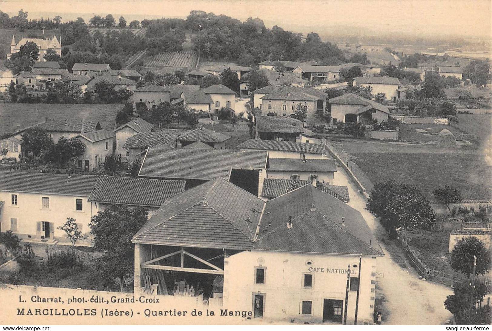 CPA 38 MARCILLOLES QUARTIER DE LA MANGE - Autres & Non Classés