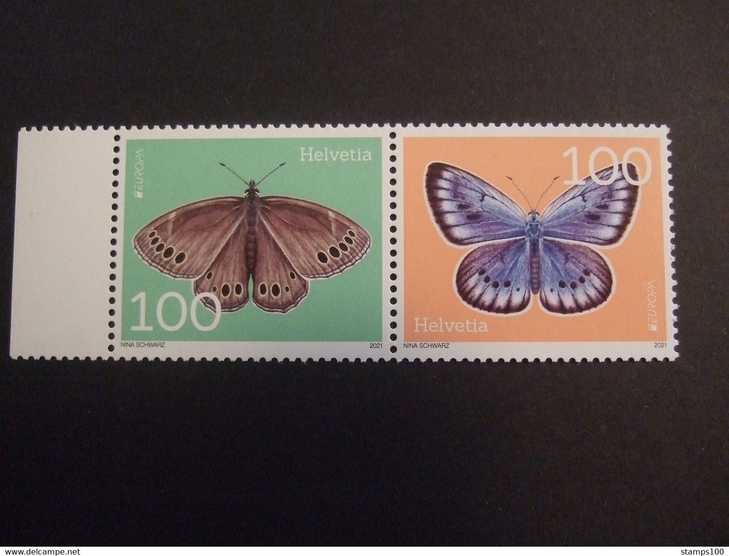 SWITZERLAND 2021. CEPT WOODLAND BROWN / SCARCELARGE BLUE  MNH** (IS2409-192) - Neufs