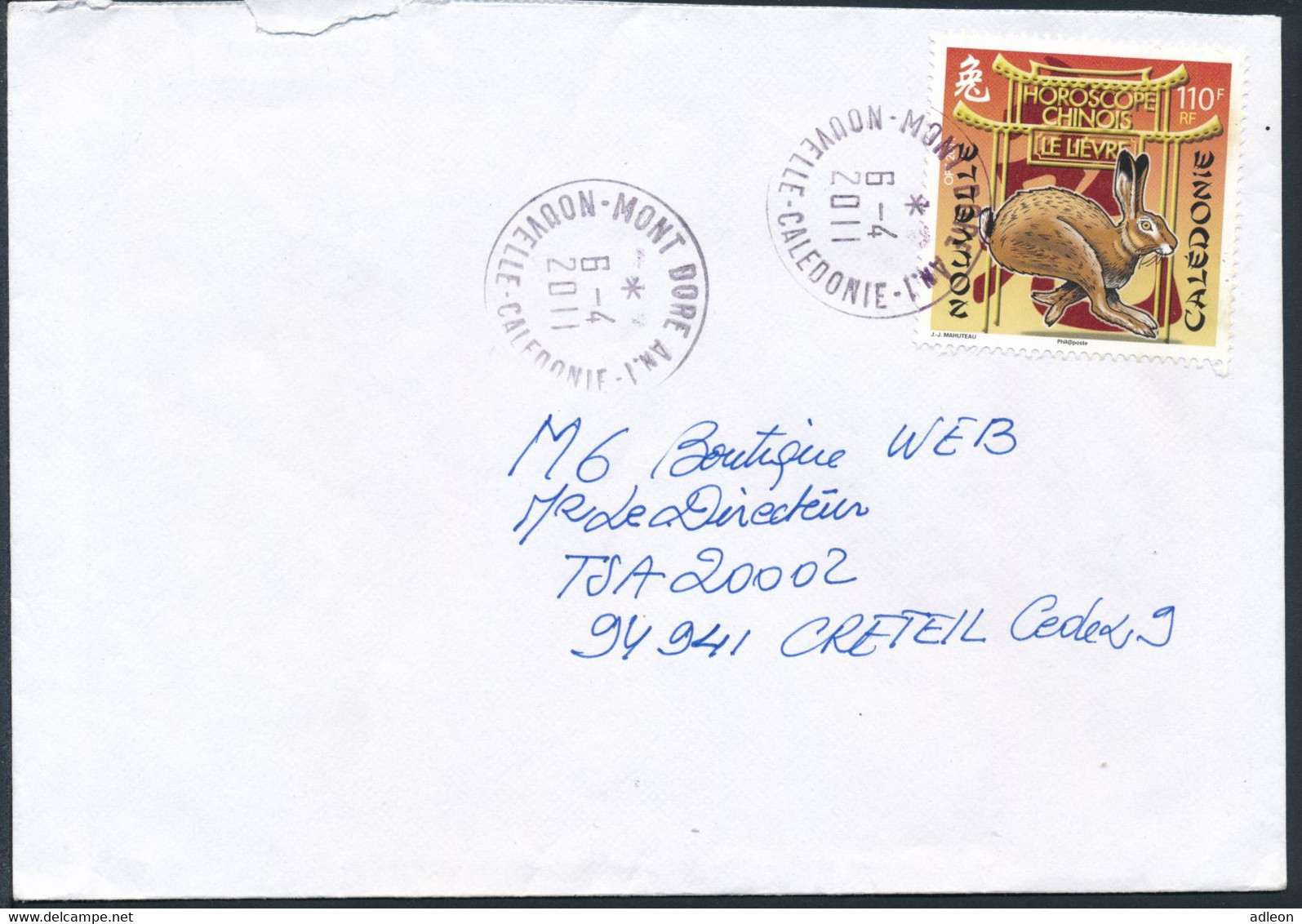 Nouvelle Calédonie  2011 - YT 1121 Sur Lettre - Briefe U. Dokumente
