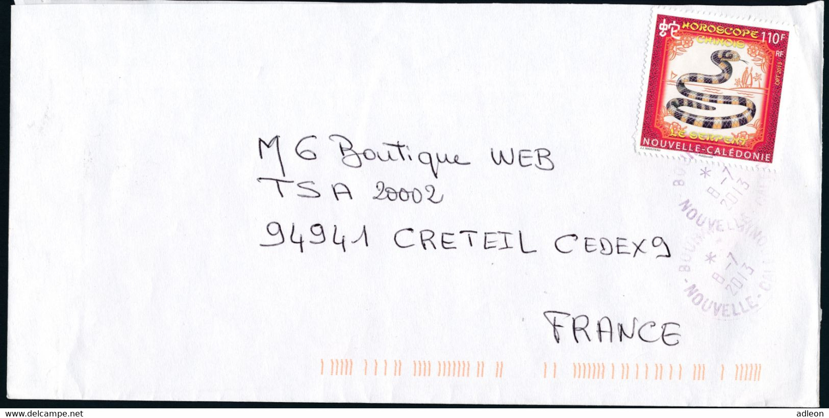 Nouvelle Calédonie  2013 - YT 1171 Sur Lettre - Storia Postale