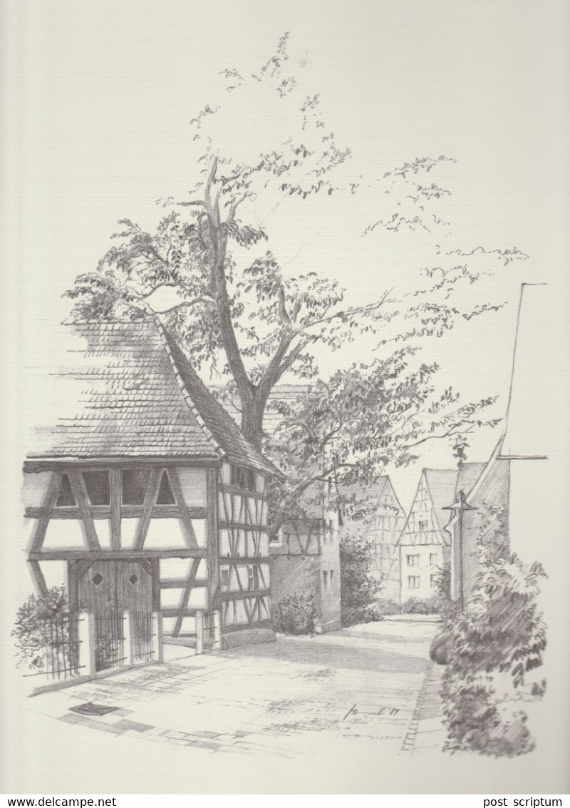 Pochette Avec 14 Illustrations - Gernot Honsel Das Fenster Zum See 14 Zeichnungen Von Der Bodensee Gemeinde Gaienhofen - Kunstführer