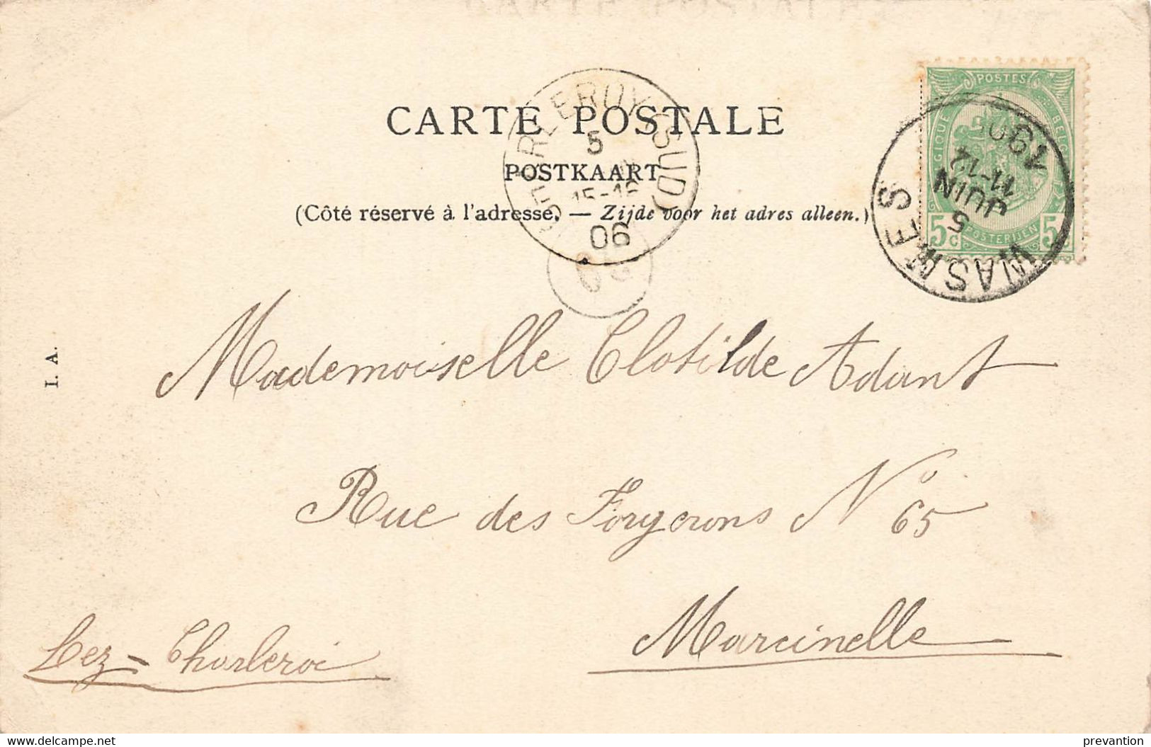 PATURAGES -Usine Electrique. Charbonnage Du Grand Bouillon - Superbe Carte Circulée 1906 - Colfontaine