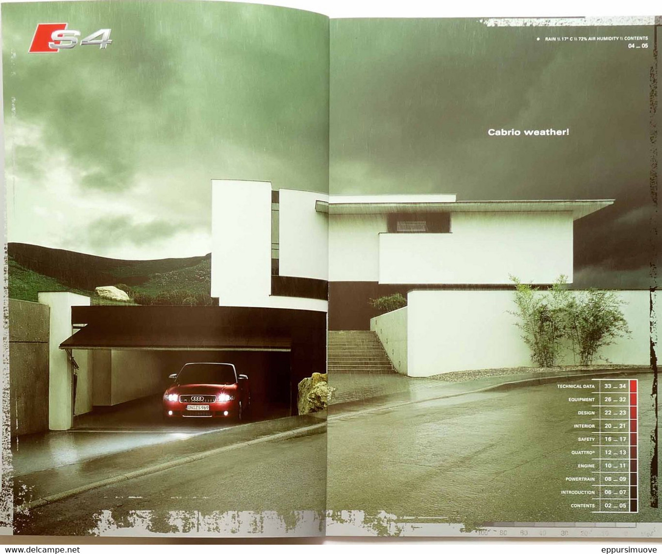 AUDI S4 CABRIOLET SALES BROCHURE - EN - 04/2005 - Trasporti