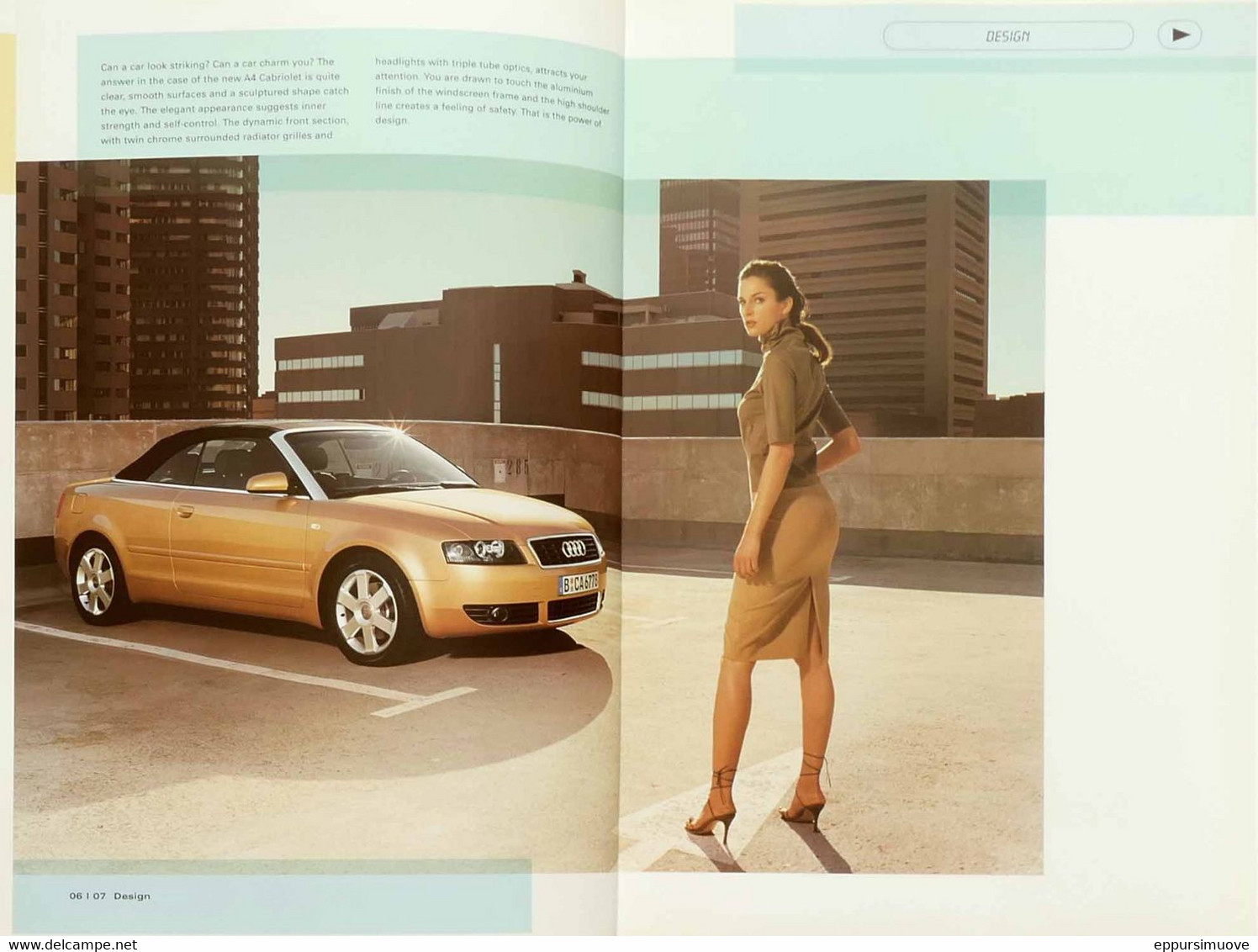 AUDI A4 CABRIOLET SALES BROCHURE CATALOGUE - UK - 03/2002 - Transportes