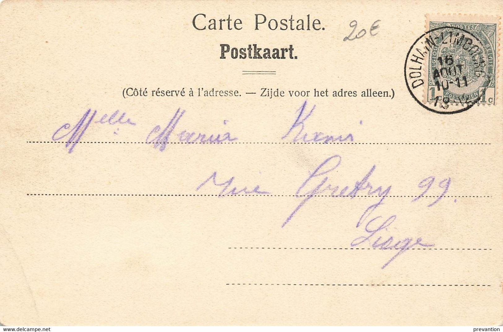 HAUTES-FAGNES - Barraque Michel - Carte Circulé En 1902 - Jalhay