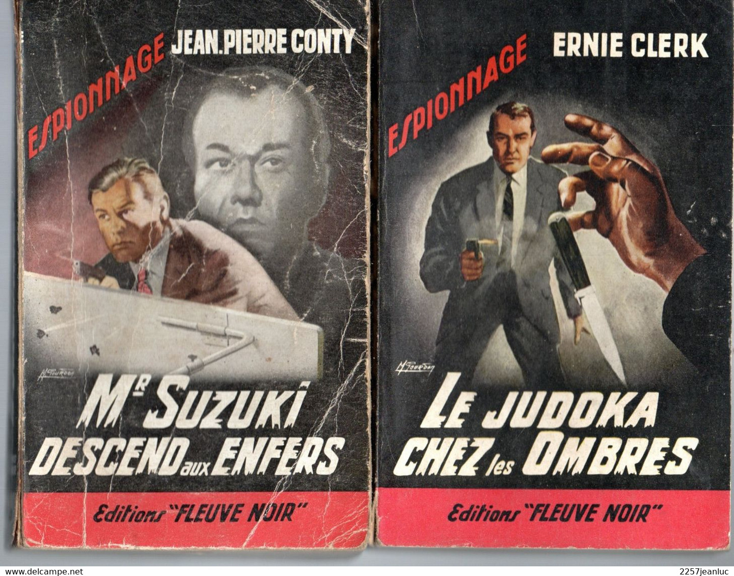 2 Romans Espionnage -  Editions Fleuve Noir Divers  N: 250Mr Suzuki Descend Aux Enfers  N: 297 Le Judoka Chez Les Ombres - Fleuve Noir