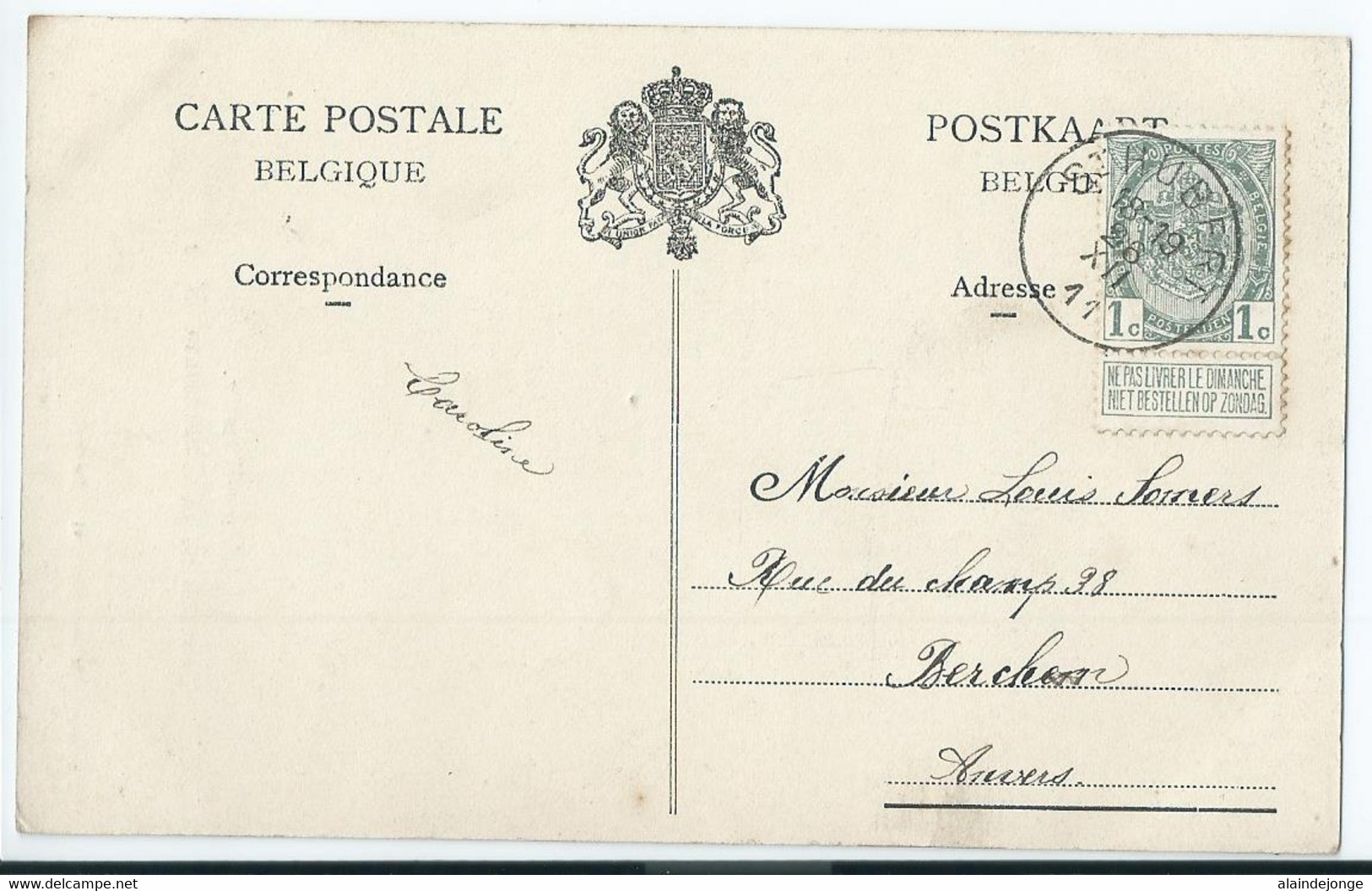 Saint-Hubert - Tableau De Conversion N° 1 - 1911 - Saint-Hubert