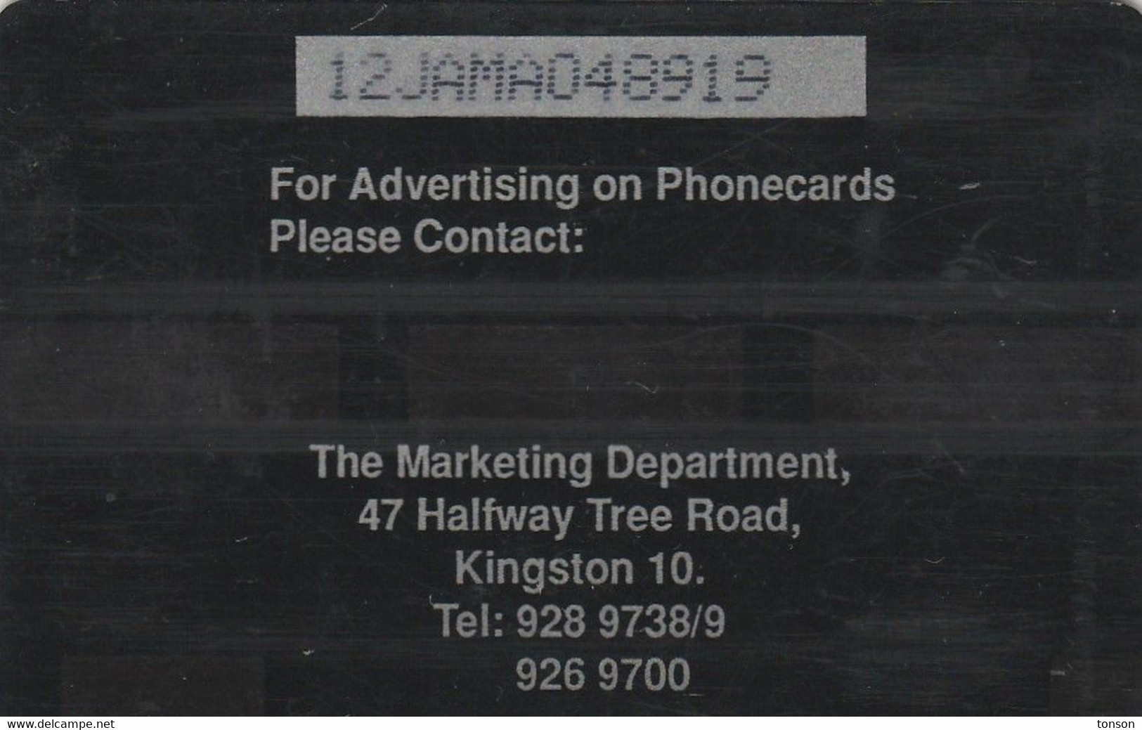 Jamaica, 12JAMA, Phonebox Vandalism, 2 Scans. - Jamaïque