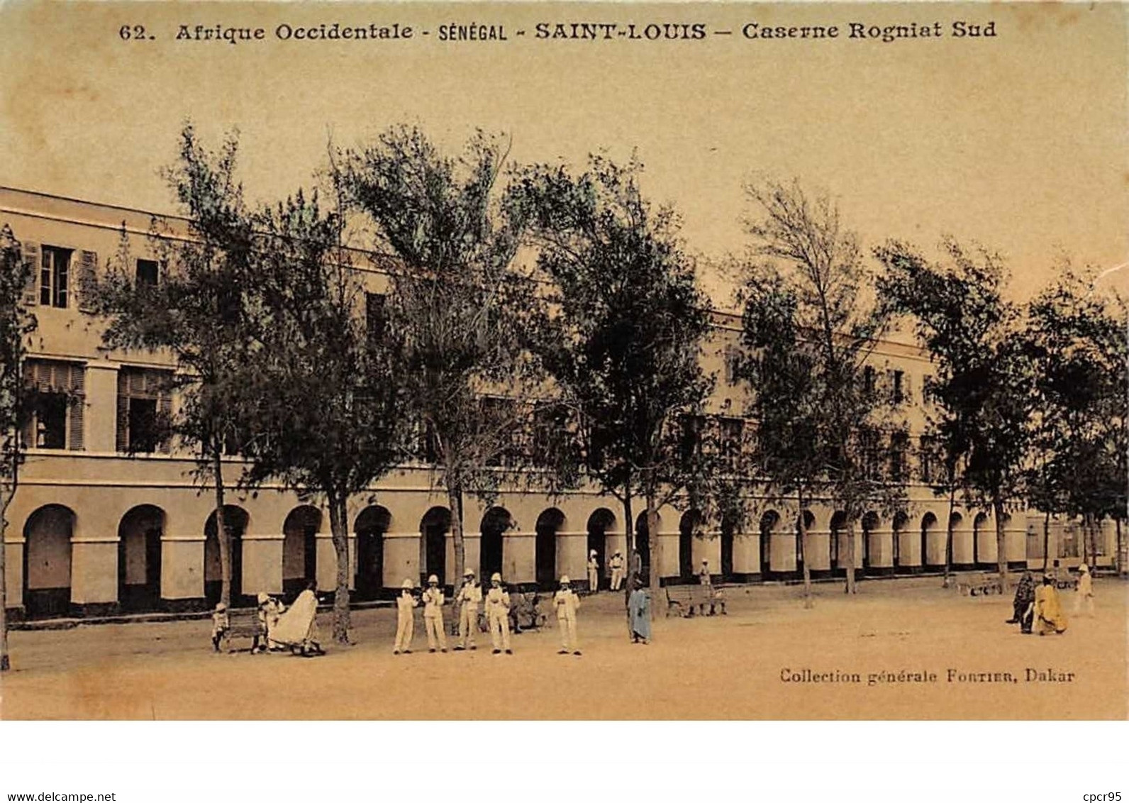 Sénégal . N° 51666 . Saint Louis .edition Fortier  N°  62 . Caserne Rogniat Sud - Senegal