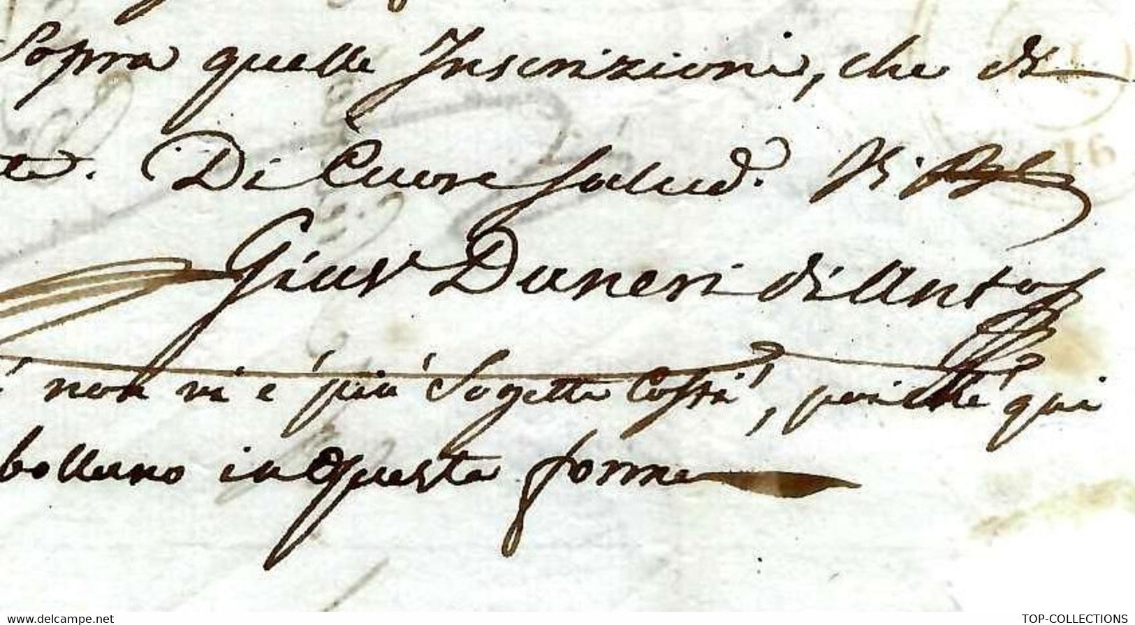 De Gènes Genova 1805 LETTRE Signée Pour Nicolas Clary Banque Famille De Joseph Bonaparte  Paris - Italy