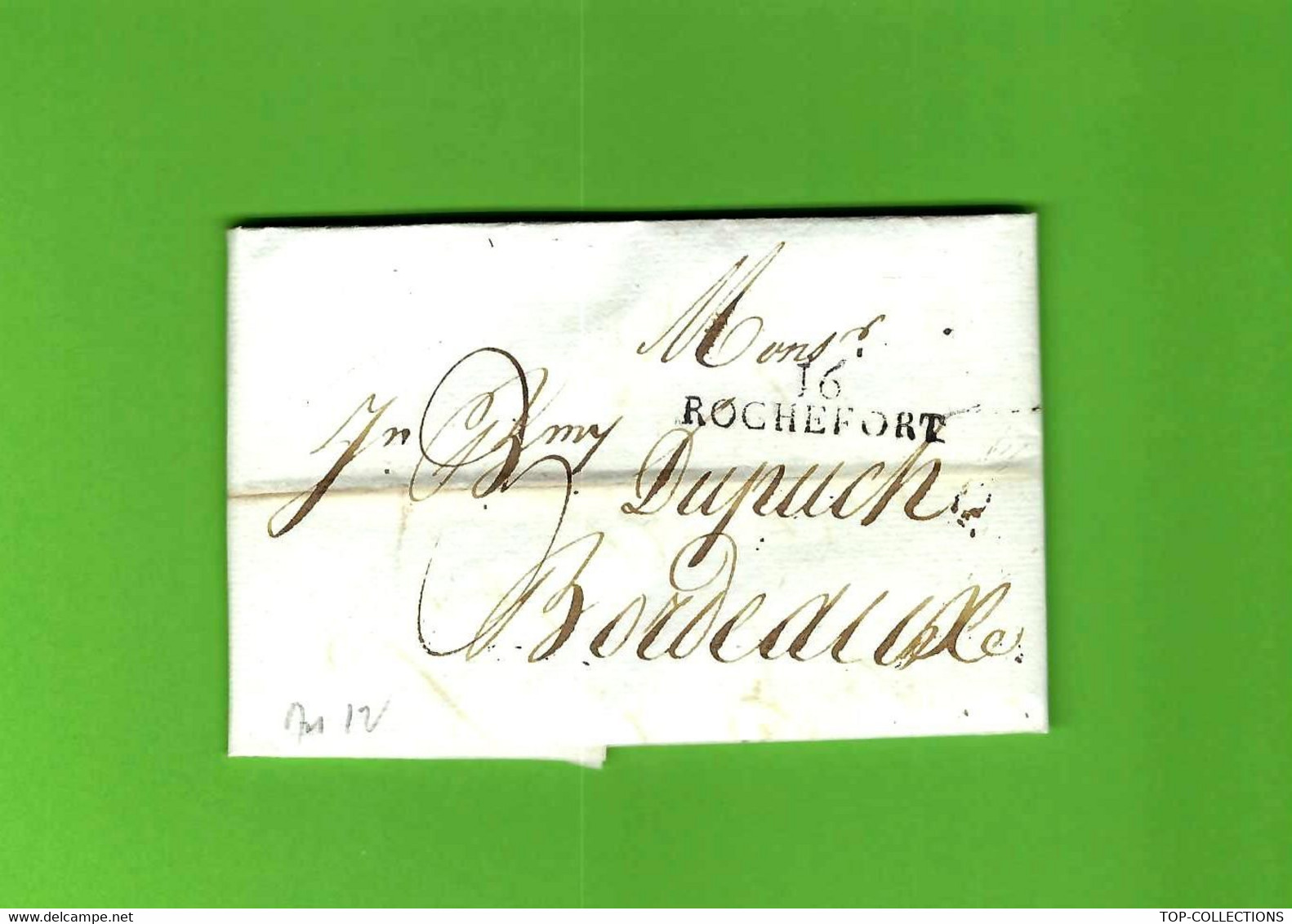 1804   " HEBRE DE ST CLEMENT" à Rochefort  Lié à St Domingue  Haiti V.HISTORIQUE  Pour Dupuch à Bordeaux - Otros & Sin Clasificación