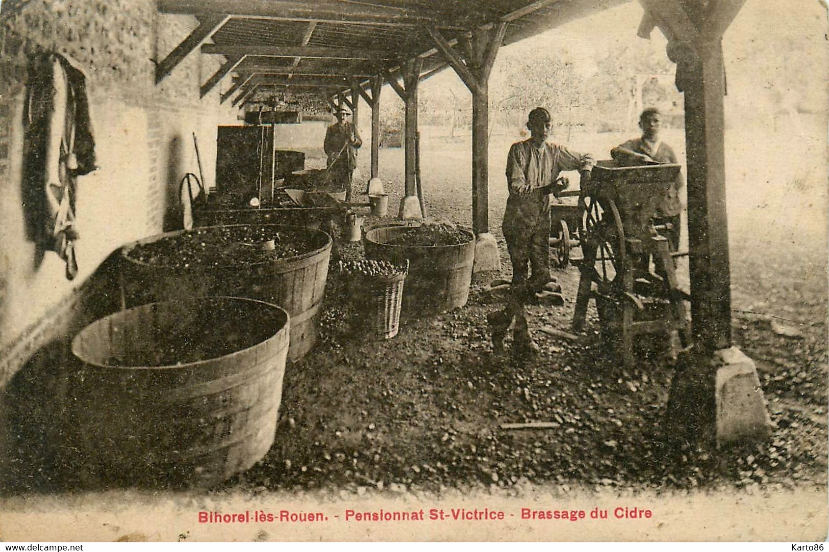 Bihorel Lès Rouen * Le Brassage Du Cidre ( Pressoir Alcool ) * Pensionnat St Victrice * école - Bihorel