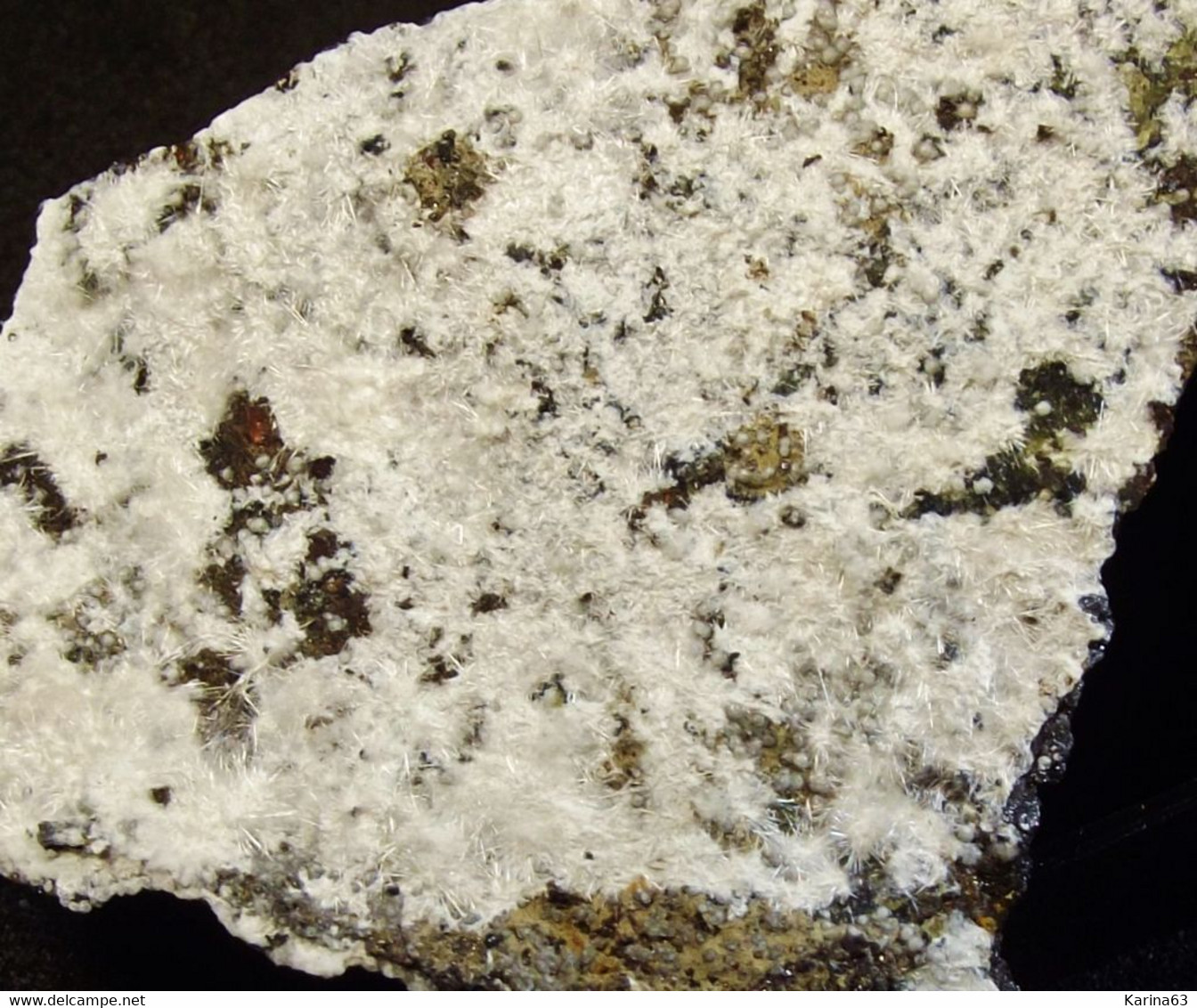 Canavesite, Dypingite , Valleriite , Magnetite  ( 4.5 X 3 X 1 Cm ) Brosso Mine Calea Léssolo - Piemonte - Italy - Minéraux