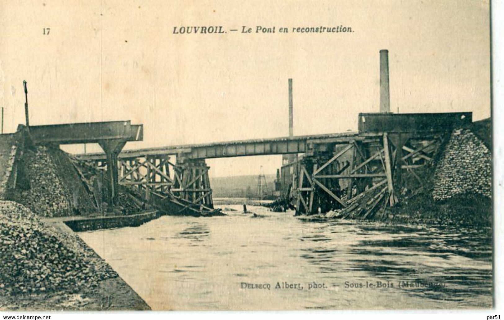 59 - Louvroil : Le Pont En Reconstruction - Louvroil
