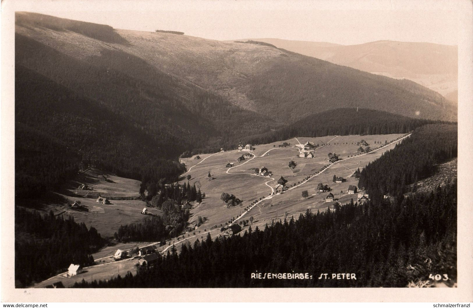 AK St Sankt Peter Sv Svaty Petr Spindlermühle Spindleruv Mlyn Hotel Gasthof Baude Bouda Chata Hostinec Riesengebirge - Sudeten