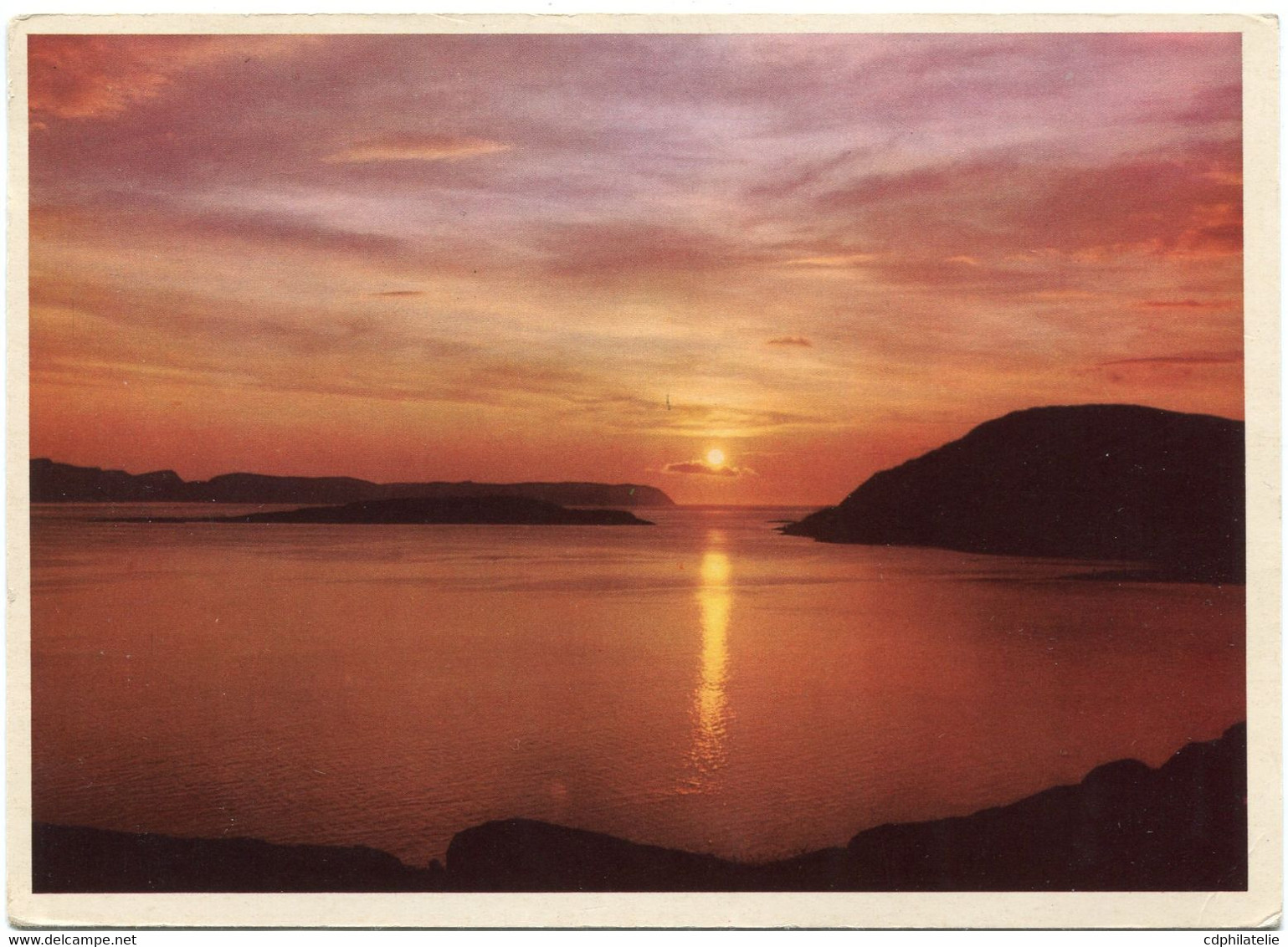 NORVEGE CARTE POSTALE DEPART HAMMERFEST 22-7--57 POUR LA FRANCE - Année Géophysique Internationale