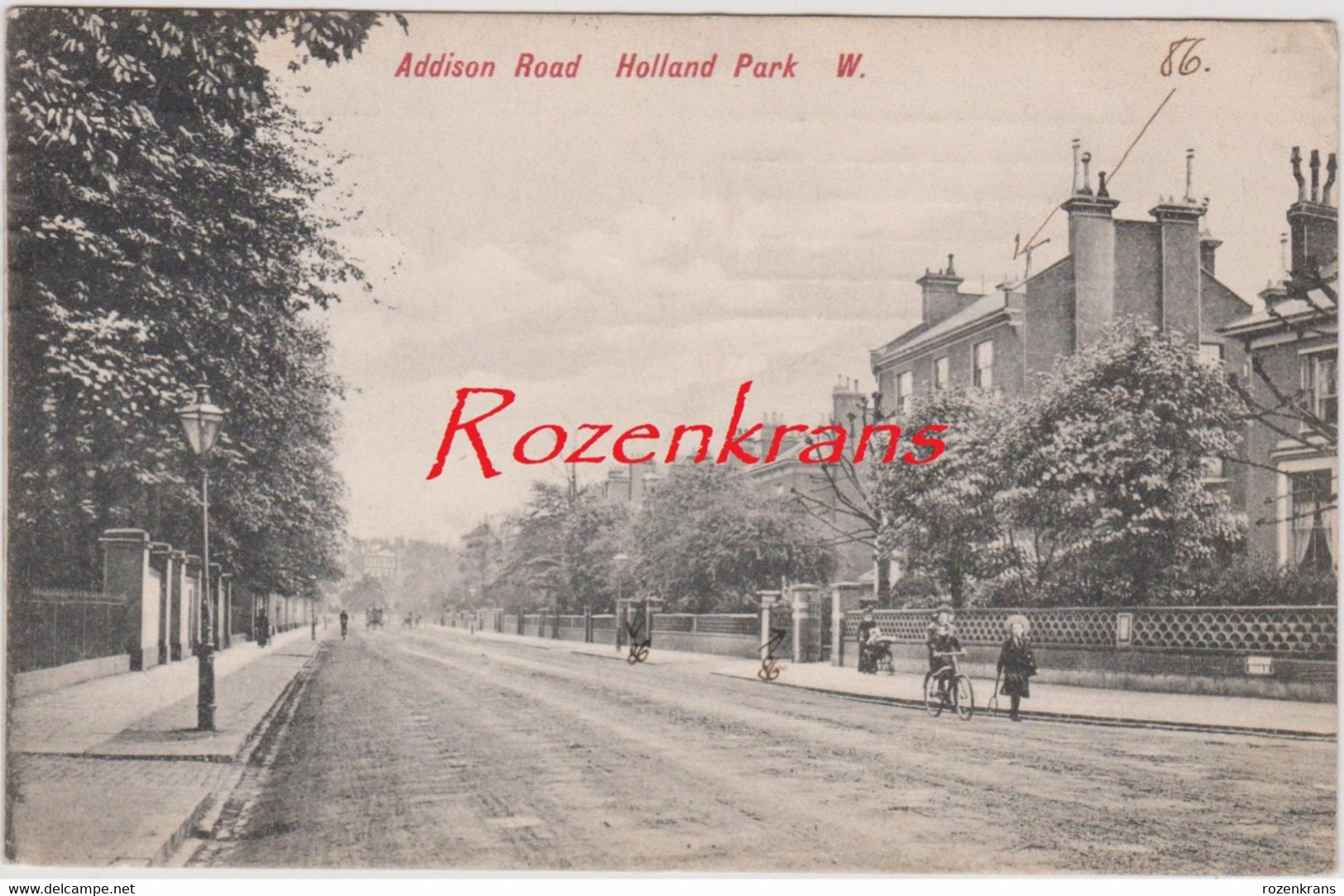 Very Rare Postcard UK Addison Road London England Holland Park Avenue - London Suburbs