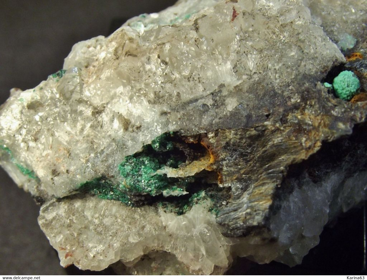 Malachite, Pseudomalachite Libethenite  ( 4 X 3 X 2 Cm ) Miguel Vacas Mine - Alandroal - Evora - Portugal - Minéraux