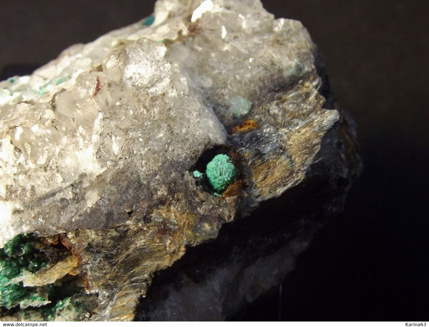 Malachite, Pseudomalachite Libethenite  ( 4 X 3 X 2 Cm ) Miguel Vacas Mine - Alandroal - Evora - Portugal - Minéraux