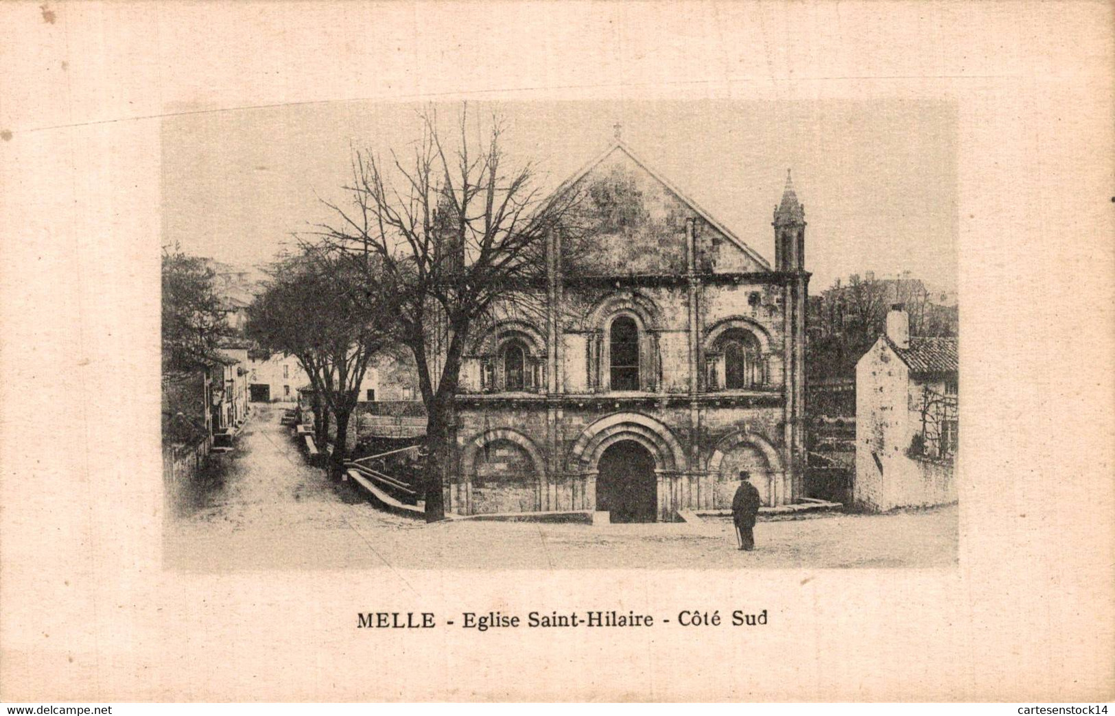 N°27012 Z -cpa Melle -église Saint Hilaire - - Melle