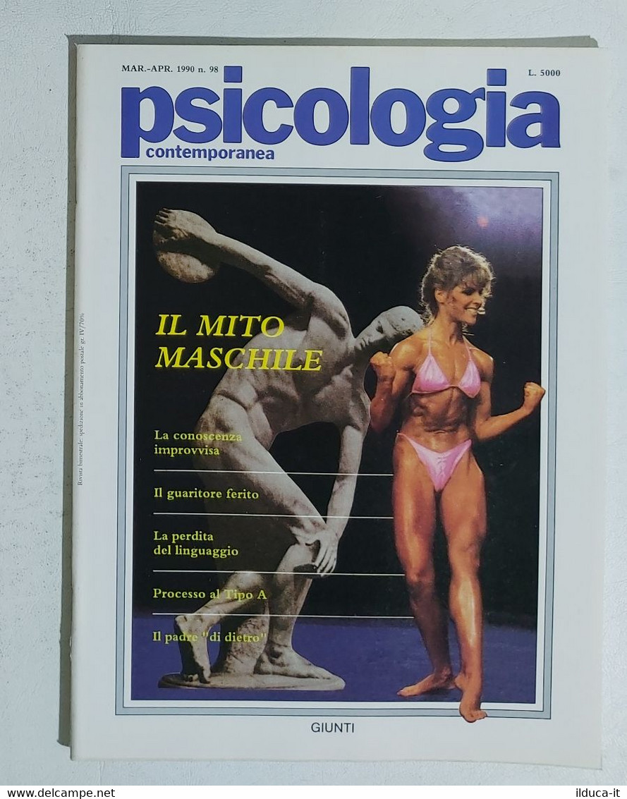 13931 Psicologia Contemporanea - Nr 98 1990 - Ed. Giunti - Médecine, Psychologie