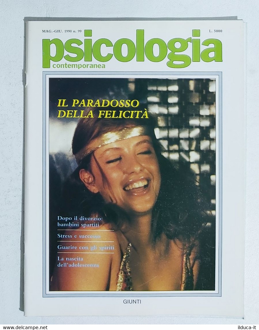 13937 Psicologia Contemporanea - Nr 99 1990 - Ed. Giunti - Médecine, Psychologie