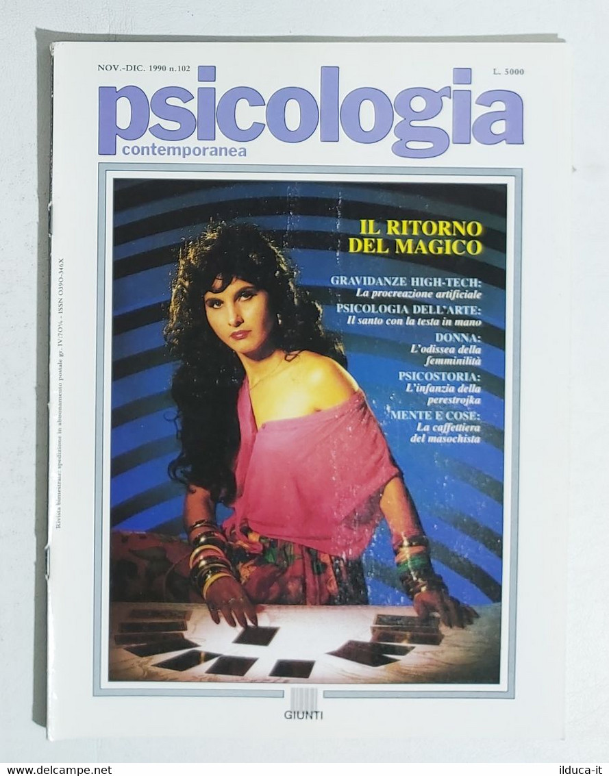 13948 Psicologia Contemporanea - Nr 102 1990 - Ed. Giunti - Geneeskunde, Psychologie