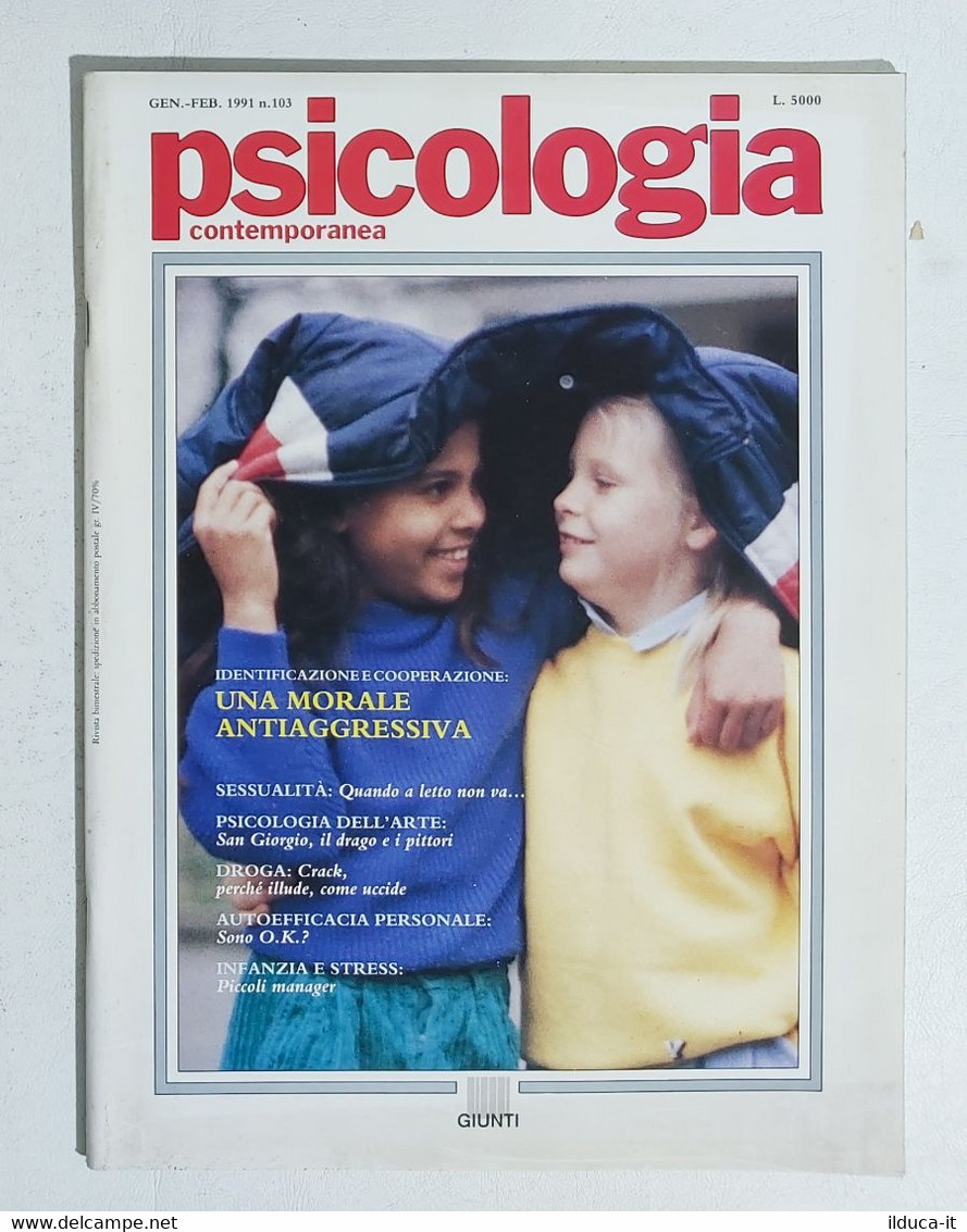 13955 Psicologia Contemporanea - Nr 103 1990 - Ed. Giunti - Médecine, Psychologie
