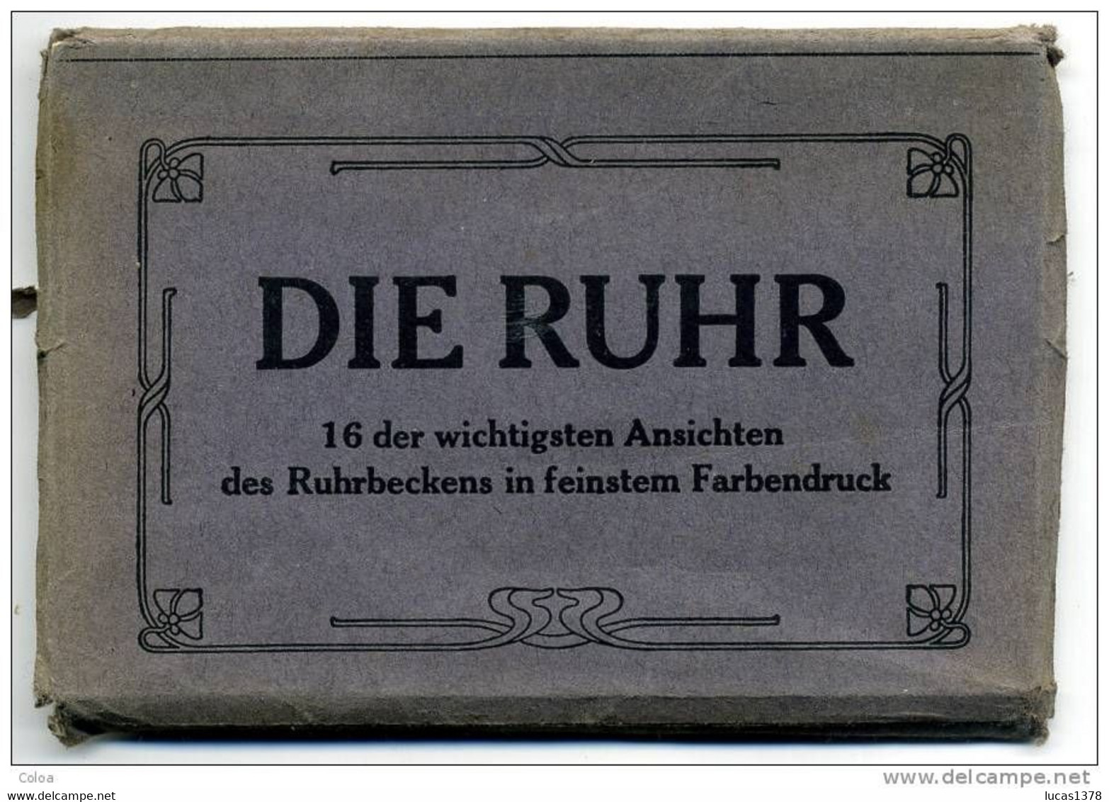 Die Ruhr 16 Karten - Duisburg-Homberg-Mulheim-Keitwig-Werden-Essen-Steele-Bochum - Altri & Non Classificati