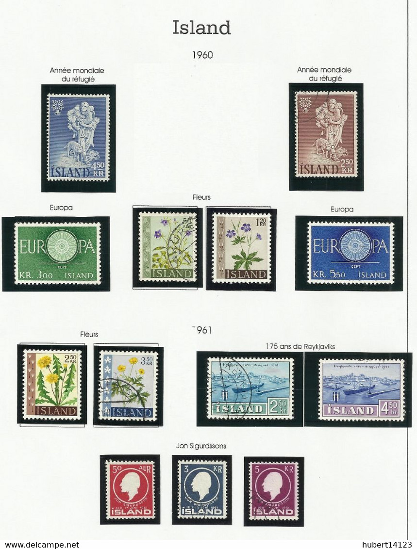 ISLANDE 1960/61  N° 299 à 315 + BF N° 3 - Sonstige & Ohne Zuordnung
