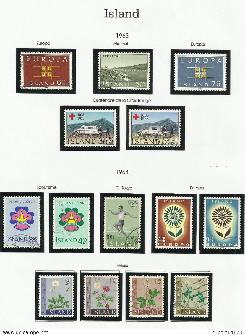 ISLANDE 1962 à 1964  N° 316 à 342 - Altri & Non Classificati