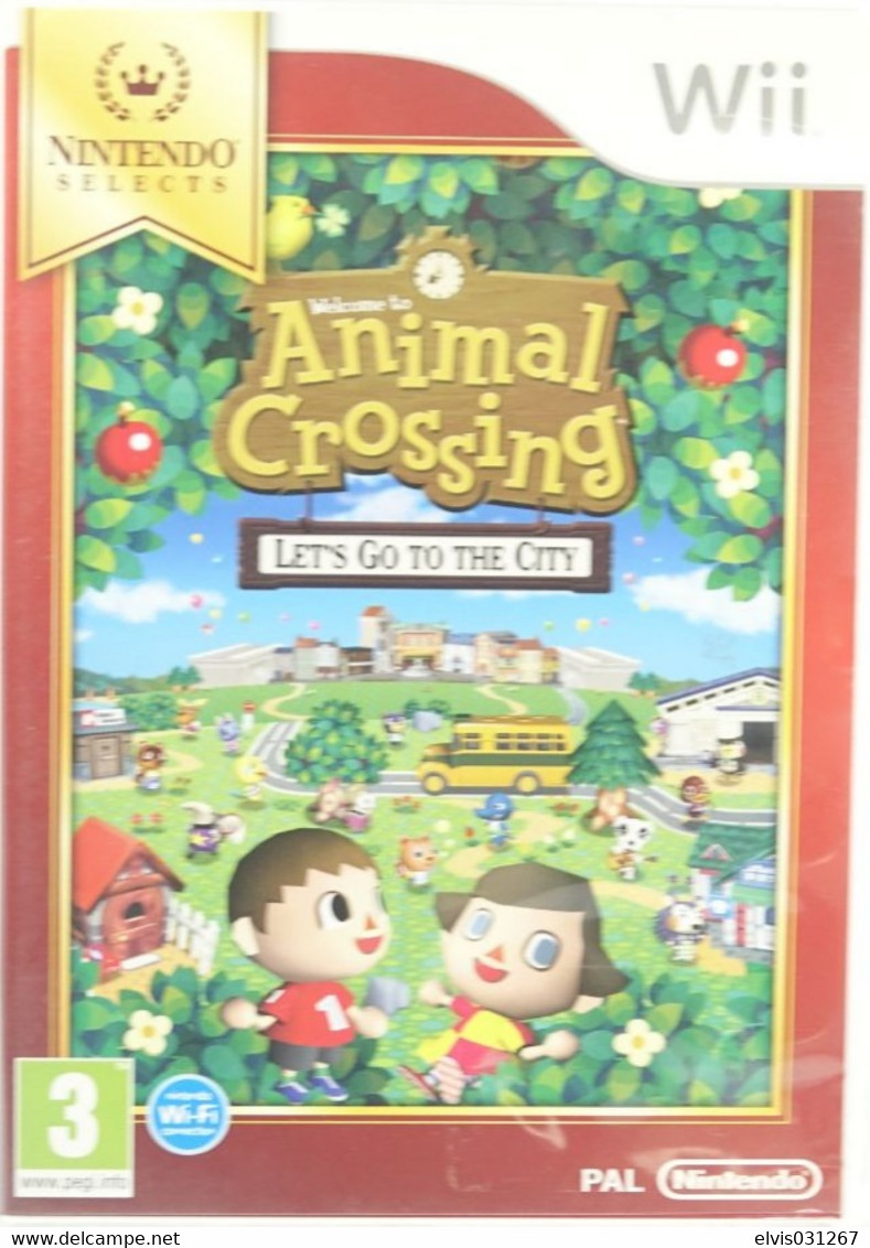 NINTENDO WII  : WELCOME TO ANIMAL CROSSING LET'S GO TO THE CITY SELECTS Game - Wii