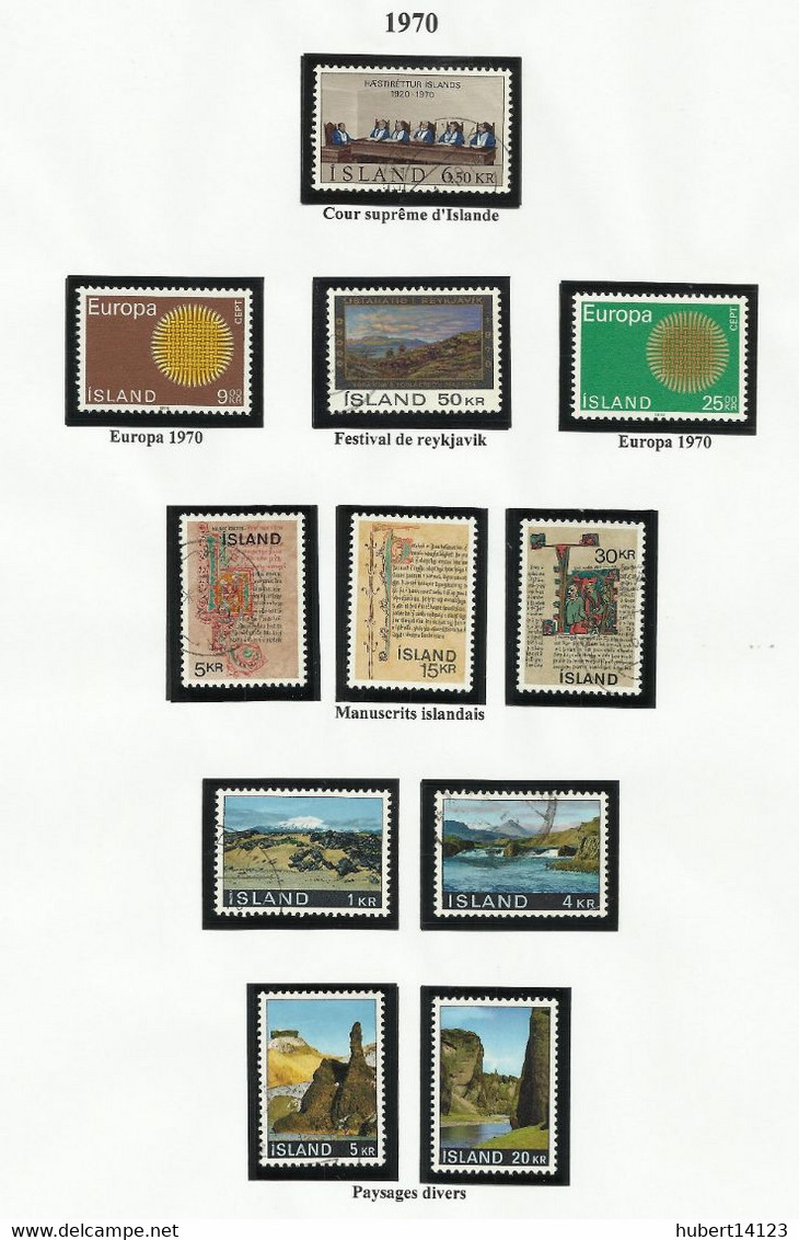 ISLANDE 1970  N° 387 à 402 - Altri & Non Classificati