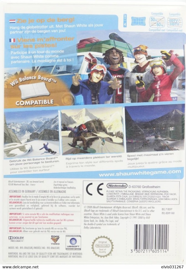 NINTENDO WII  : SHAUN WHITE SNOWBOARDING ROAD TRIP Game - Wii