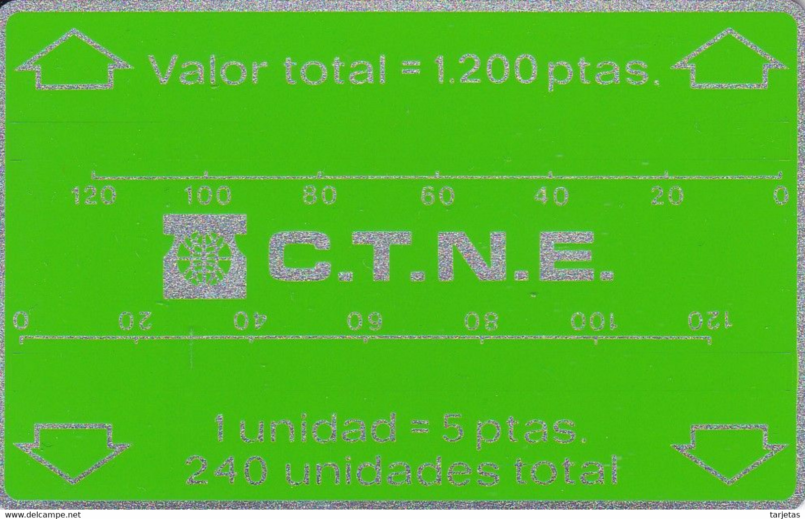 B-004  TARJETA DE ESPAÑA LANDIS &GYR BANDA OPTICA 1200 PTAS 11/83 TIRADA 1500 NUEVA-MINT - Opérateurs Télécom