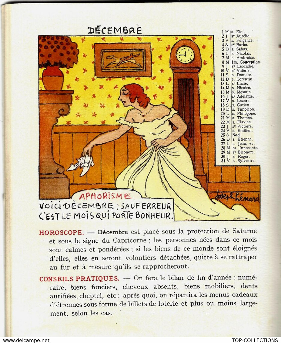 1937 ALMANACH DE LA LOTERIE   DOCUMENT  RARE  VOIR SCANS - Publicidad