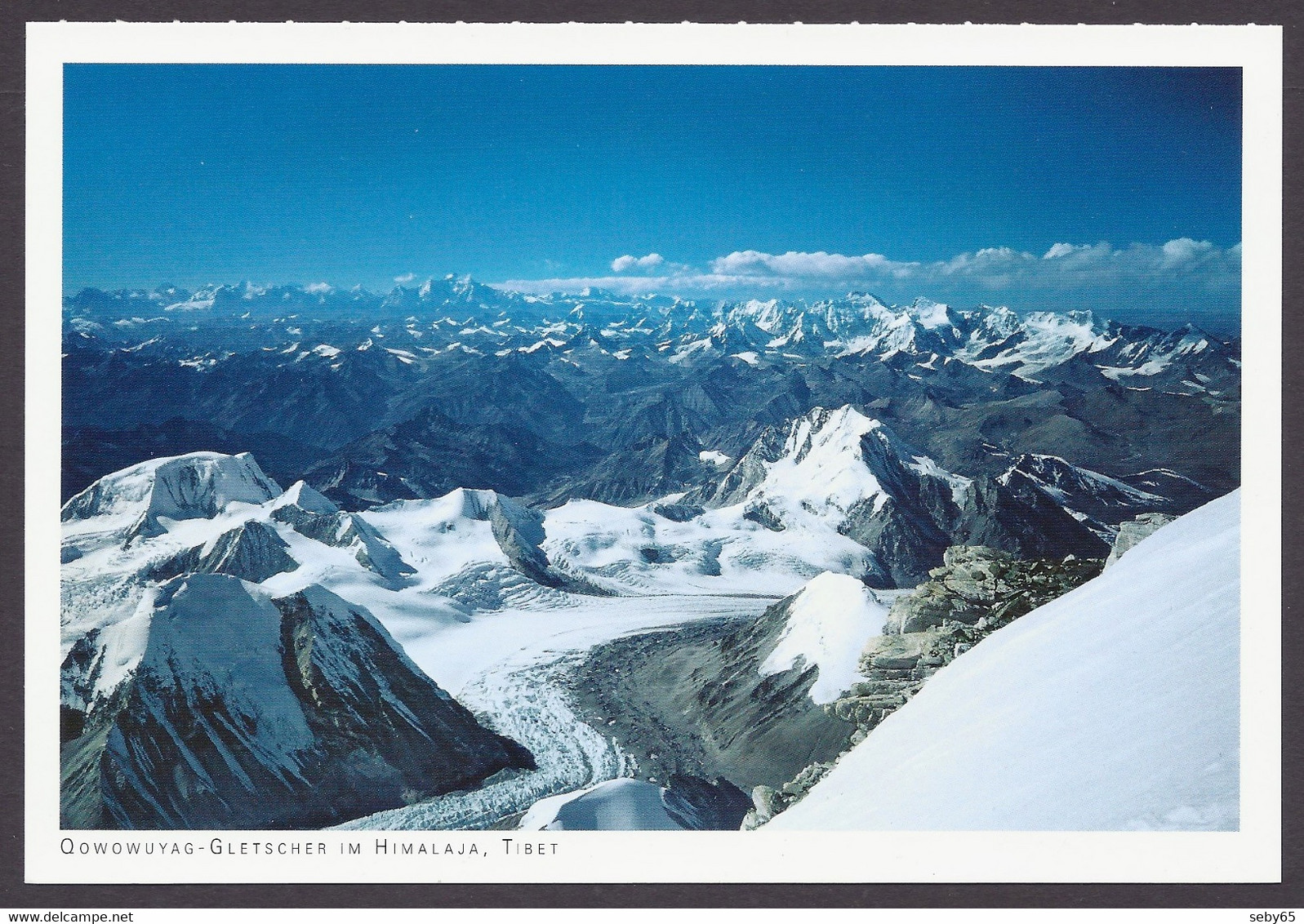 Nepal - Mount Qowowuyag Glacier, Gletscher In The Himalayas, Tibet, Mountains, Berge, View From The Top Himalaya - Nepal