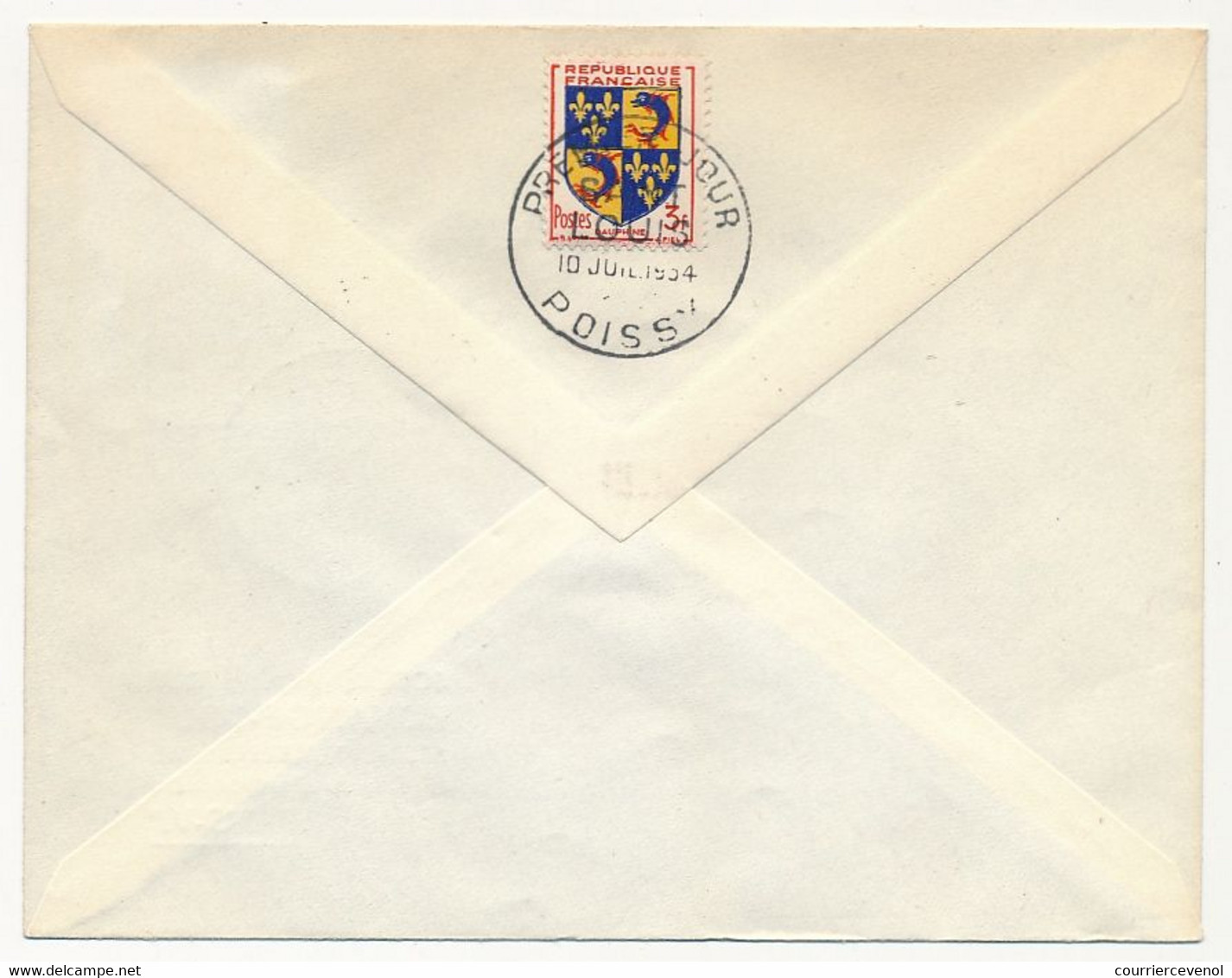 FRANCE => Enveloppe - SAINT LOUIS - Poissy 10 Juillet 1954 - Premier Jour - Covers & Documents