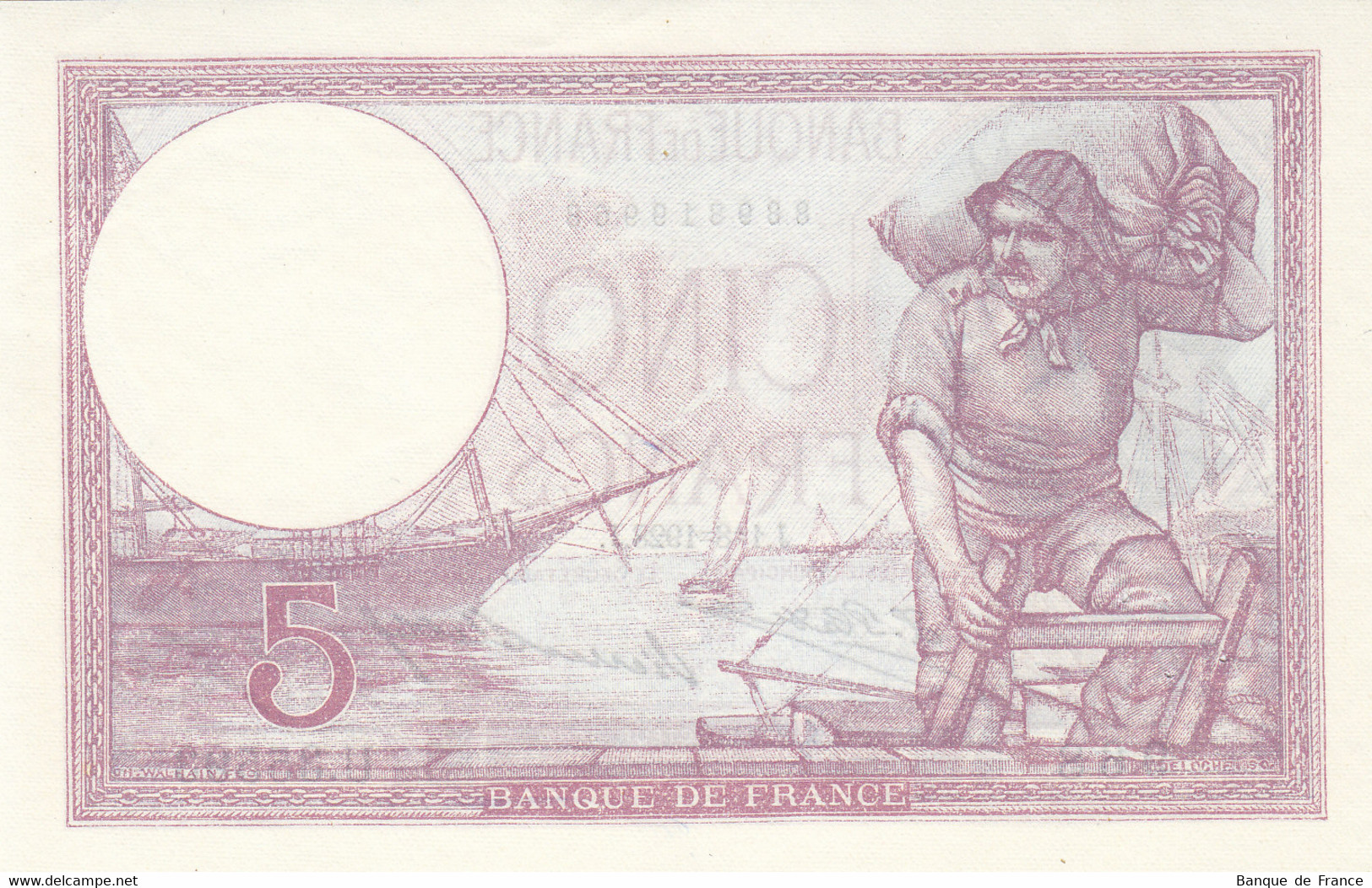 Billet 5 F Violet Du 1-8-1928 FAY 03.12 Alph. U.35593 SPL - 5 F 1917-1940 ''Violet''