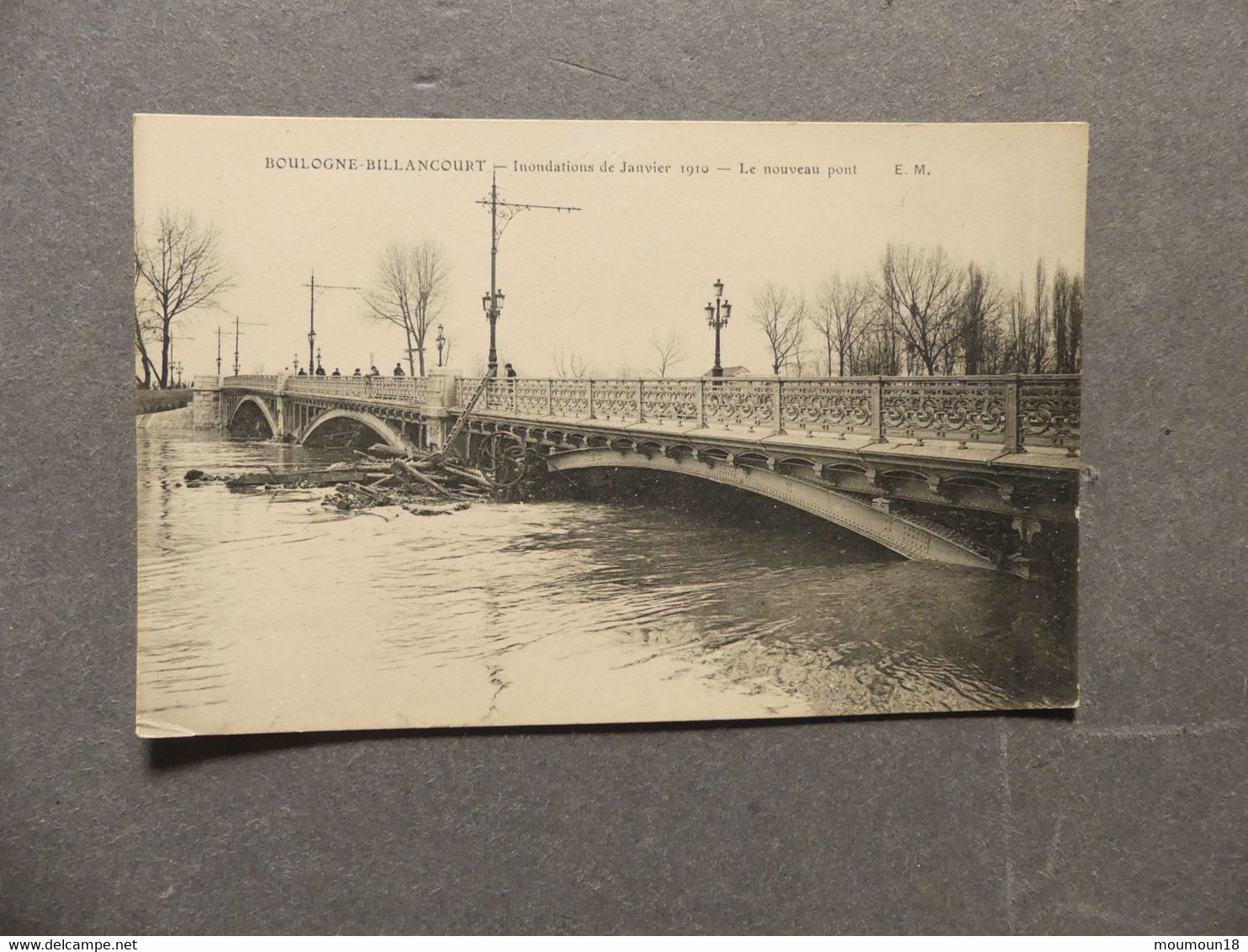 Boulogne-Billancourt Inondations De Janvier 1910 Le Nouveau Pont EM - Boulogne Billancourt