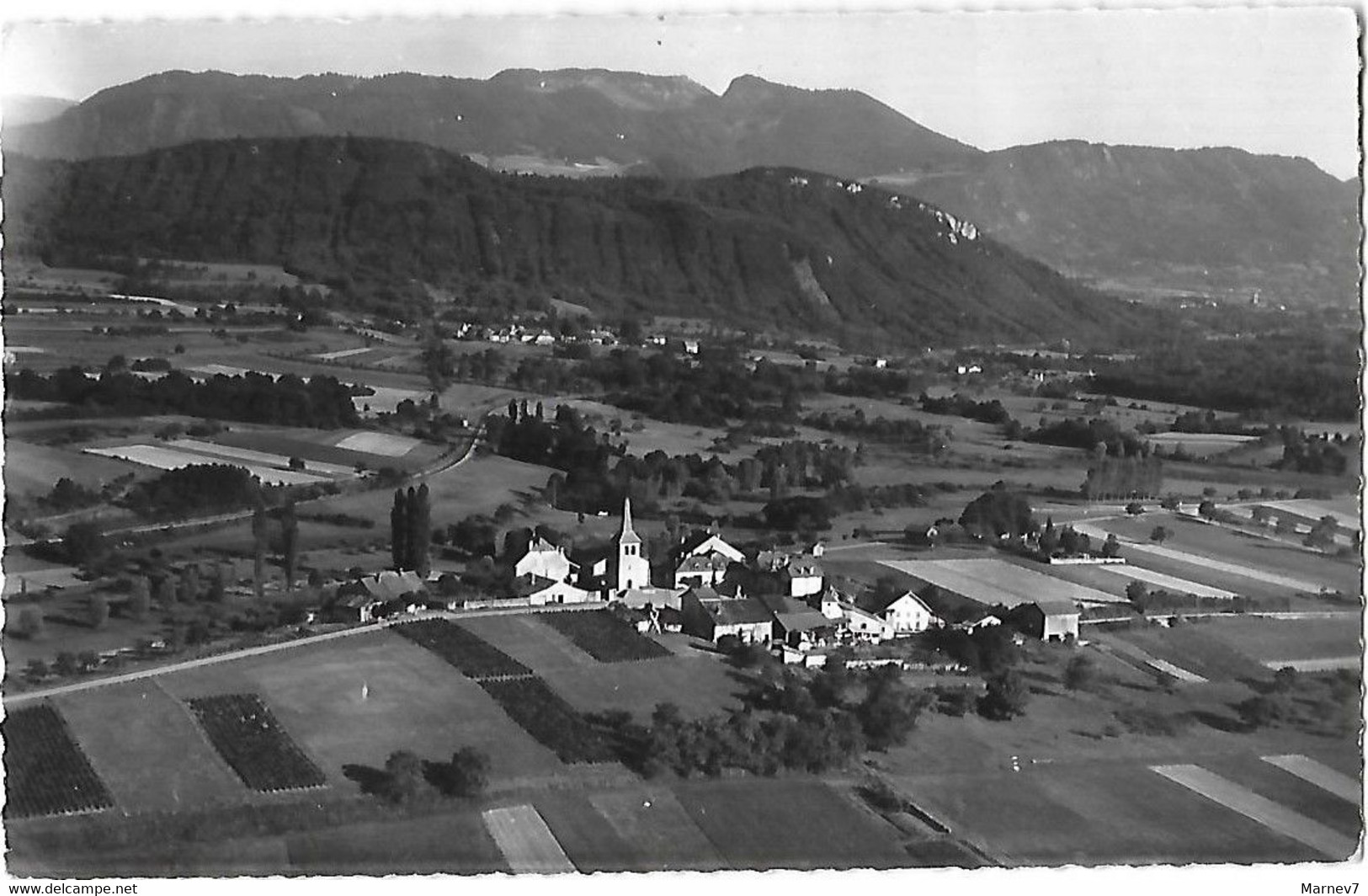 74 Hte Haute SAVOIE - CPA - St Saint CERGUES - BRENS - Vue Générale Aérienne - Au Fond Les Voirons - - Saint-Cergues